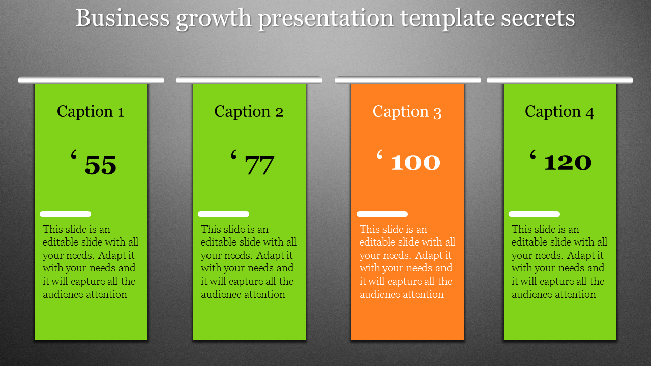Business Growth Presentation PPT Template and Google Slides 